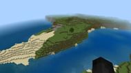 This survival island is a great place for players to start a retreat or island base (Image via Minecraft)
